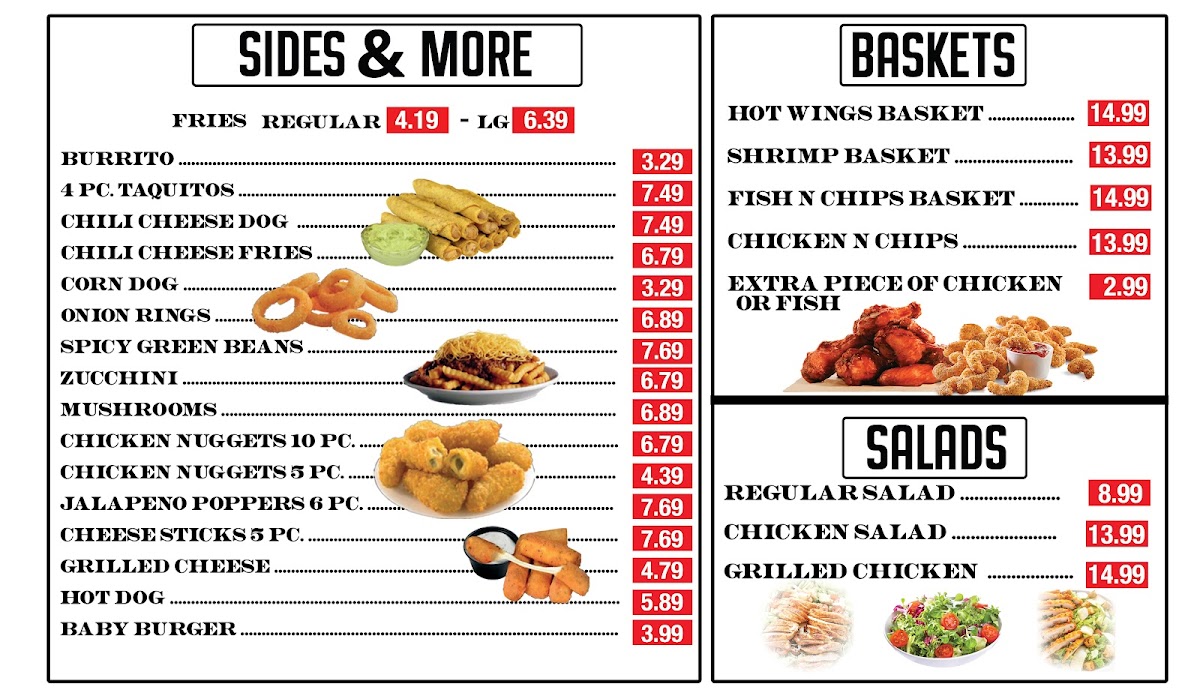 Texas Burger Menu - Image 2